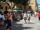 Souvenir vendors in Valletta