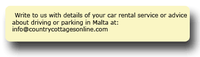 Car rental in Malta