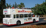open-top bus tours of Valletta and Malta